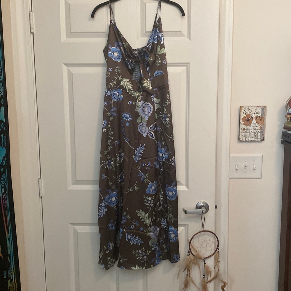 Slit Floral Dress w/ small tear